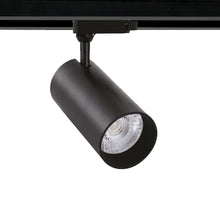 Cargar imagen en el visor de la galería, Foco riel aluminio negro Ø6,5x15,5 cm LED 20W - KOFO0003

