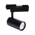 Foco para riel monofásico aluminio negro Ø8cm 30W 3000k- KOFO0007