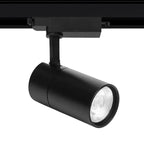 Foco para riel monofásico aluminio negro Ø8cm 30W 3000k- KOFO0007