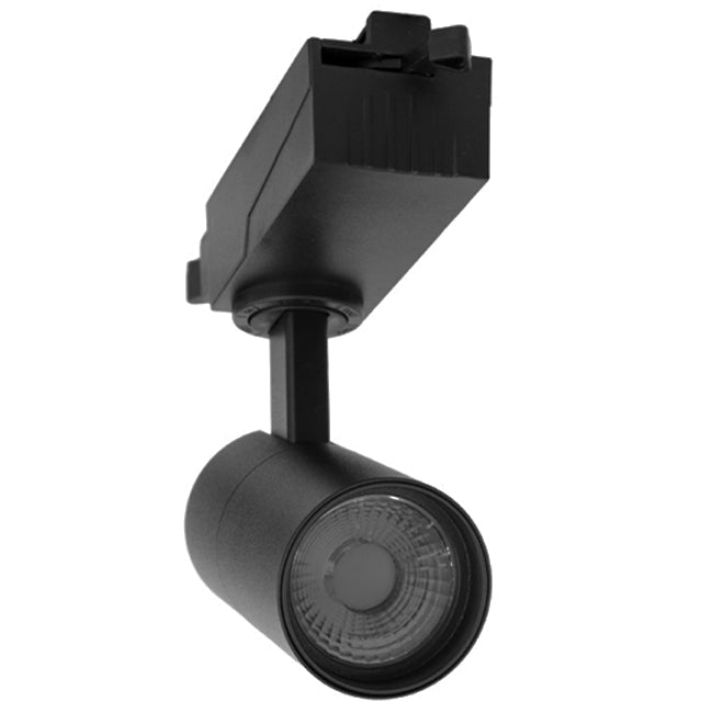 Foco para riel monofásico aluminio negro Ø8cm 30W 3000k- KOFO0007
