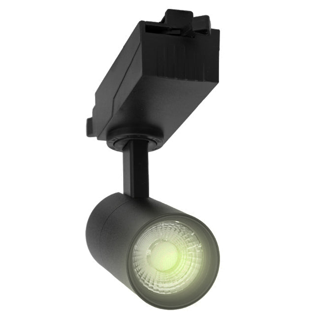 Foco para riel monofásico aluminio negro Ø8cm 30W 3000k- KOFO0007