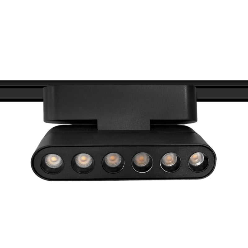 Foco riel magnético slim negro 6W 24° 48V 3000K -  KOFO0015