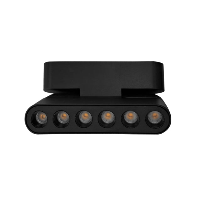Foco riel magnético slim negro 6W 24° 48V 3000K -  KOFO0015