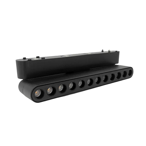 Foco riel magnético slim negro 12W 24° 48V 3000K -  KOFO0016