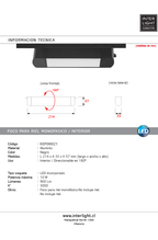 Foco riel monofásico aluminio negro 21,4 cm  10W -  KOFO0021