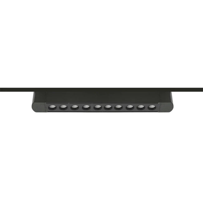 Foco riel monofásico aluminio negro 34,6 cm 20W -  KOFO0024
