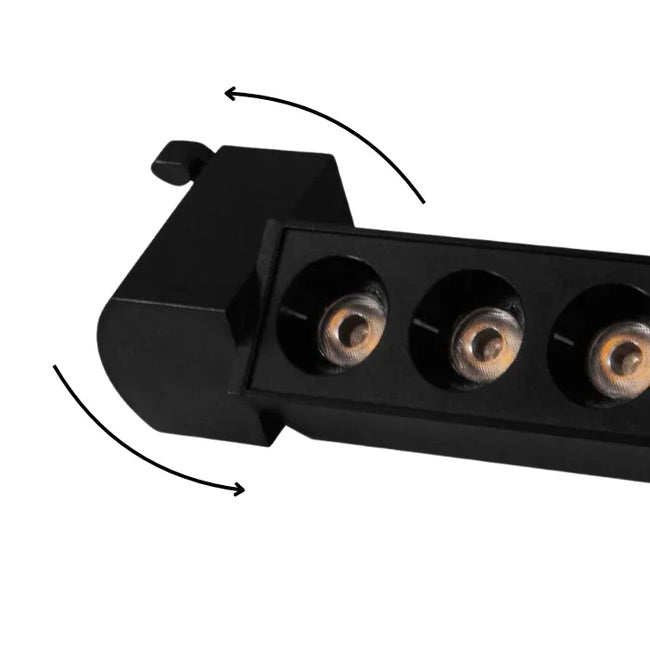 Foco riel monofásico aluminio negro 34,6 cm 20W -  KOFO0024