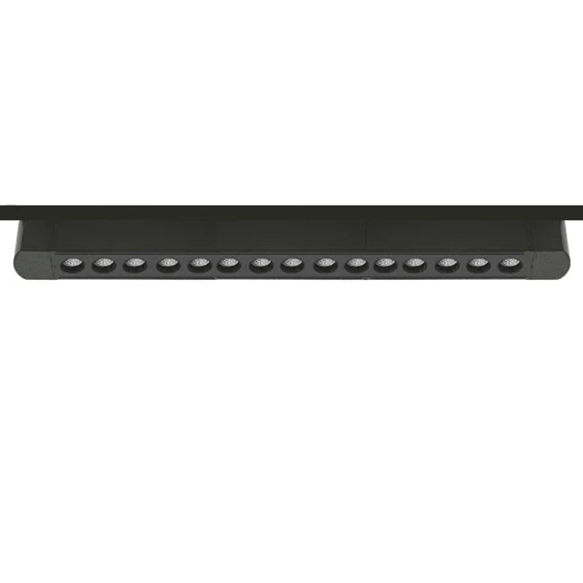 Foco riel monofásico aluminio negro 47,8 cm 30W LED -  KOFO0025
