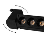 Foco riel monofásico aluminio negro 21,4 cm  10W 220v -  KOFO0026