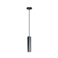 Lámpara colgante para riel monofásico aluminio negro Ø5.5x63 cm GU10 - KOLC0002