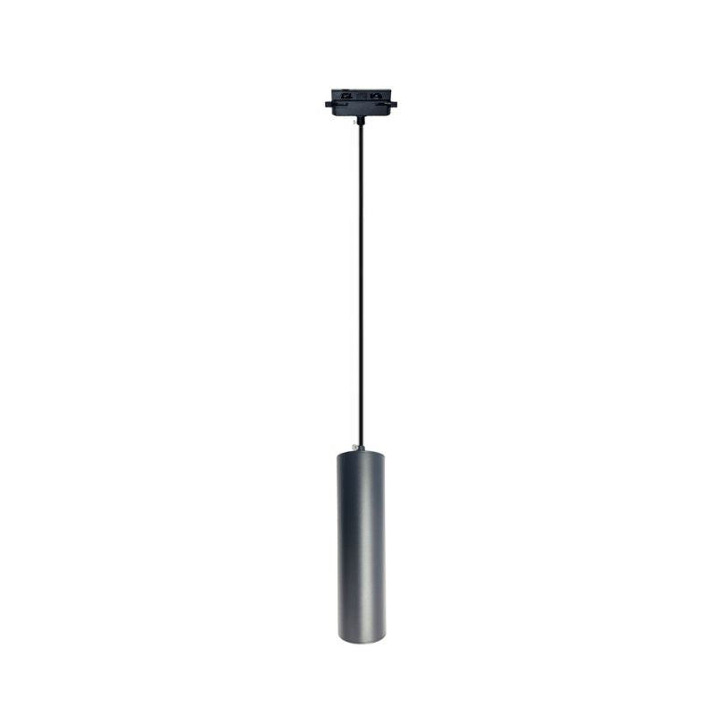 Lámpara colgante para riel monofásico aluminio negro Ø5.5x63 cm GU10 - KOLC0002