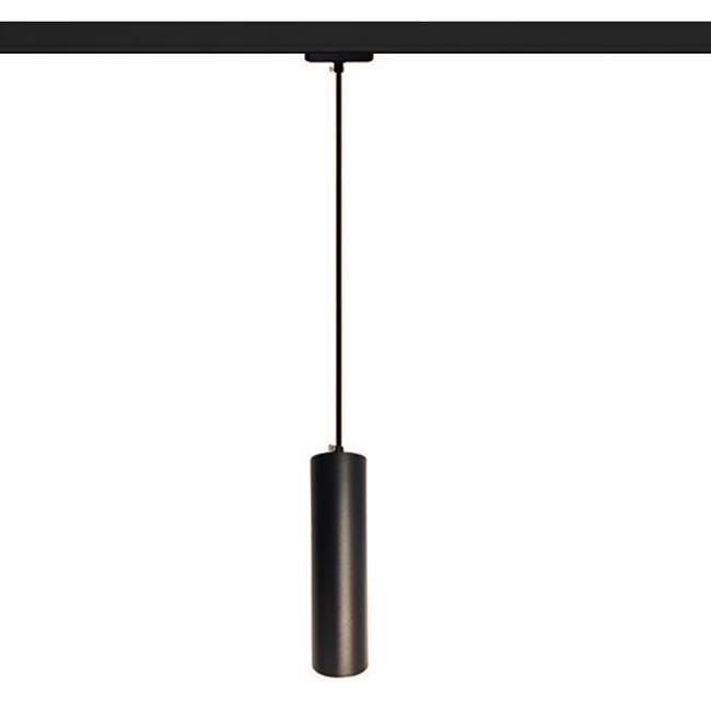 Lámpara colgante para riel monofásico aluminio negro Ø5.5x63 cm GU10 - KOLC0002