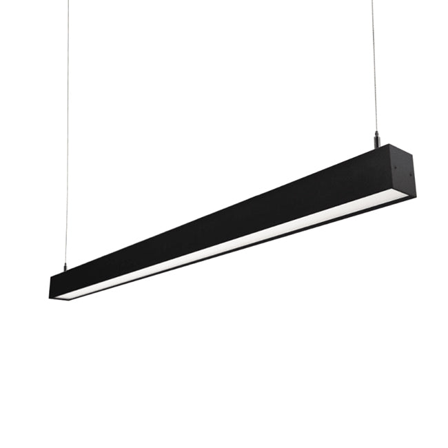 Lámpara colgante aluminio negro 120x5x7 cm LED 40W  - KOLC0006