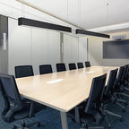 Lámpara colgante aluminio negro 120x5x7 cm LED 40W  - KOLC0006