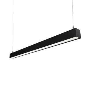 Lámpara colgante aluminio negro 120x5x7 cm LED 40W  - KOLC0003