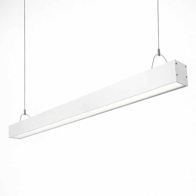 Lámpara colgante aluminio blanco 120x5x7 cm LED 40W  - KOLC0005
