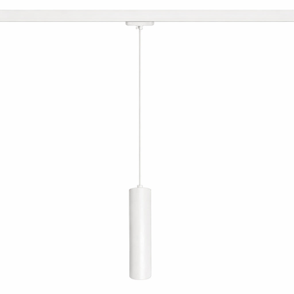 Lámpara colgante para riel monofásico aluminio blanco Ø5.5x63 cm GU10 - KOLC0008