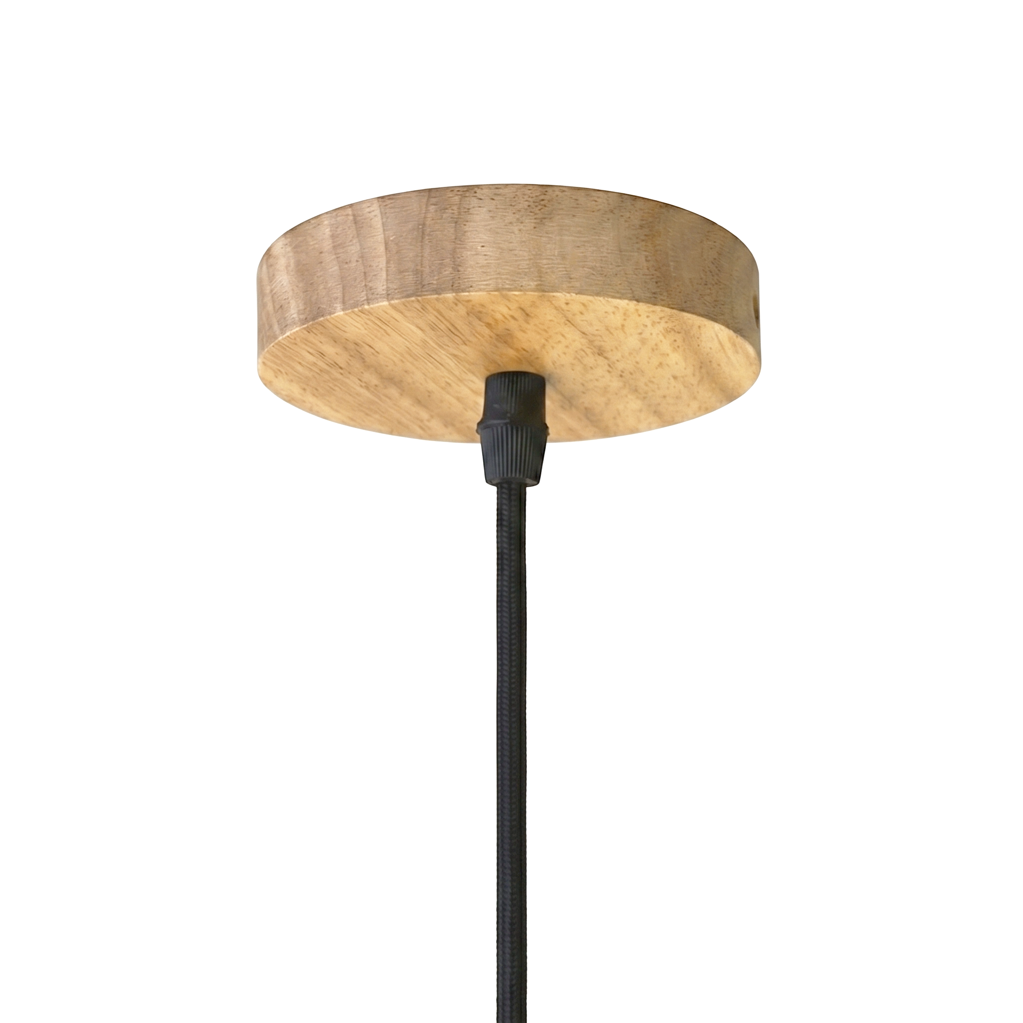 Kit de Soquete madera y baldequin madera cable 150 cm E27 - KOLC0009