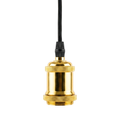 Kit de Soquete y baldequin oro cable 90 cm E27 - KOLC0010