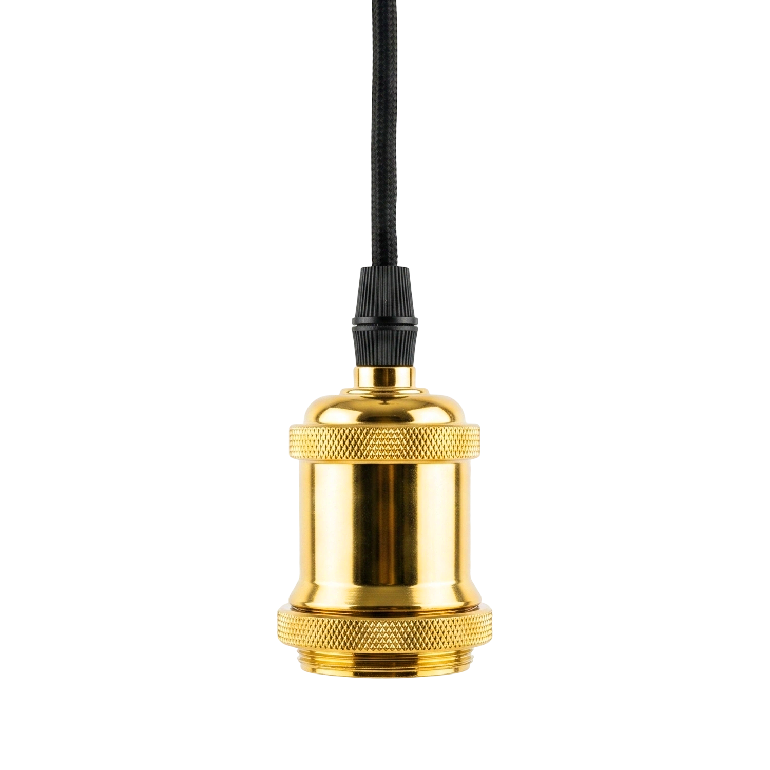 Kit de Soquete y baldequin oro cable 90 cm E27 - KOLC0010