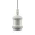 Kit de soquete y baldequin blanco cable 97cm E27 - KOLC0011