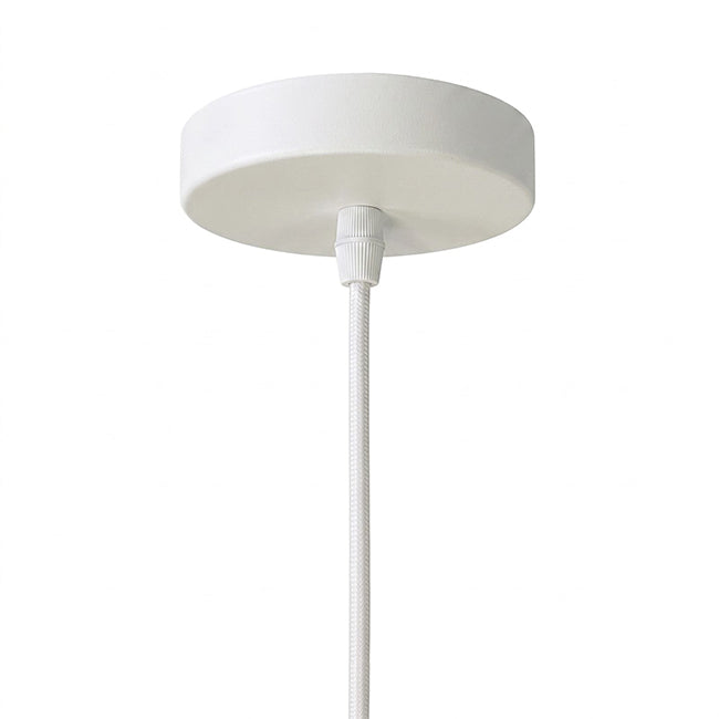 Kit de soquete y baldequin blanco cable 97cm E27 - KOLC0011
