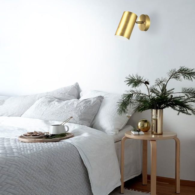 Aplique metal dorado Ø10x16x22 cm E27 - LGAP0031