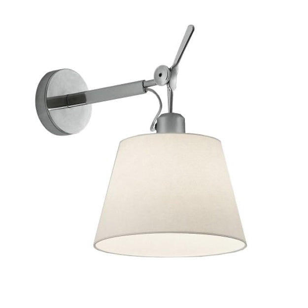 Apliqué aluminio pantalla tela movible Ø24x36 cm E27 -LGAP0042