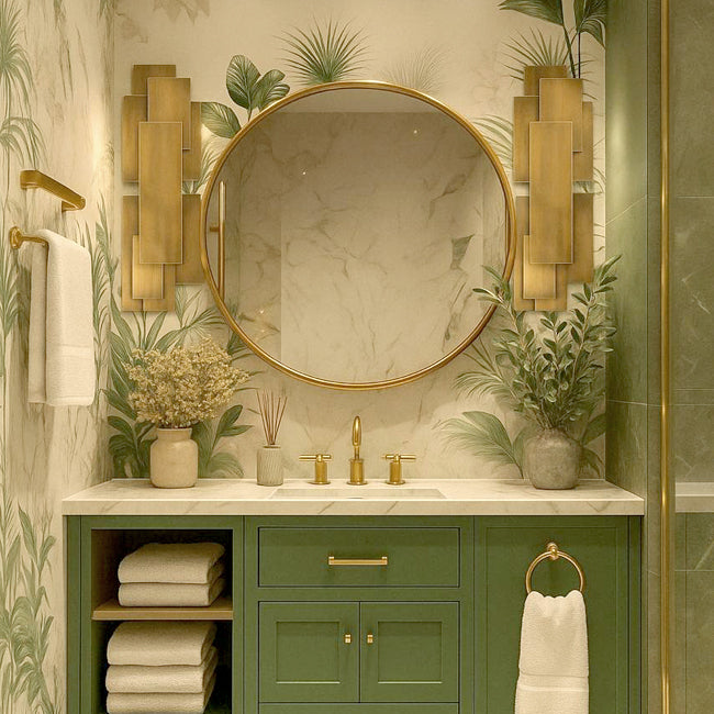 Apliqué metal bronce luz indirecta 3 luces G9 - LGAP0051