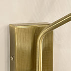 Apliqué metal dorado pantalla ratán E27 - LGAP0078