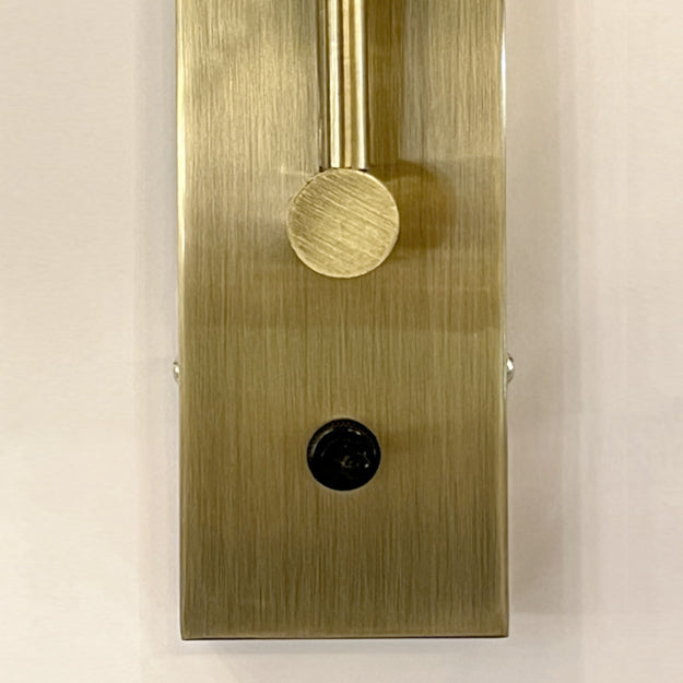 Apliqué metal dorado pantalla ratán E27 - LGAP0078