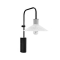 Aplique metal negro blanco Ø20x30x40 cm E27 - LGAP0131
