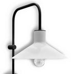 Aplique metal negro blanco Ø20x30x40 cm E27 - LGAP0131