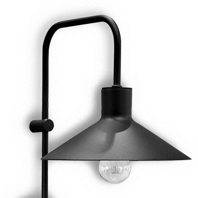 Aplique metal negro Ø20x30x40 cm E27 - LGAP0132