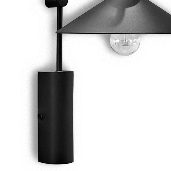 Aplique metal negro Ø20x30x40 cm E27 - LGAP0132