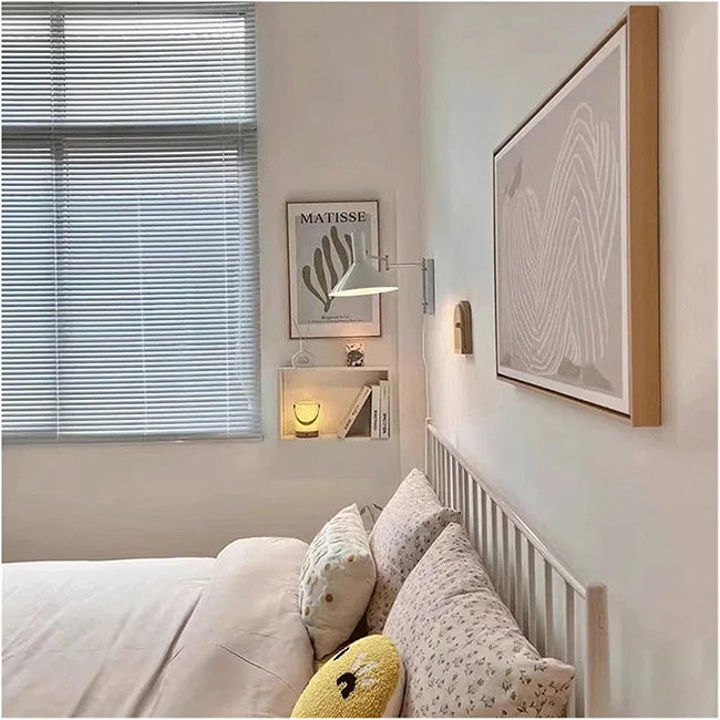 Aplique metal bronce blanco Ø25x50x32 cm - LGAP0133