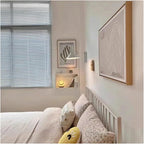 Aplique metal bronce blanco Ø25x50x32 cm - LGAP0133