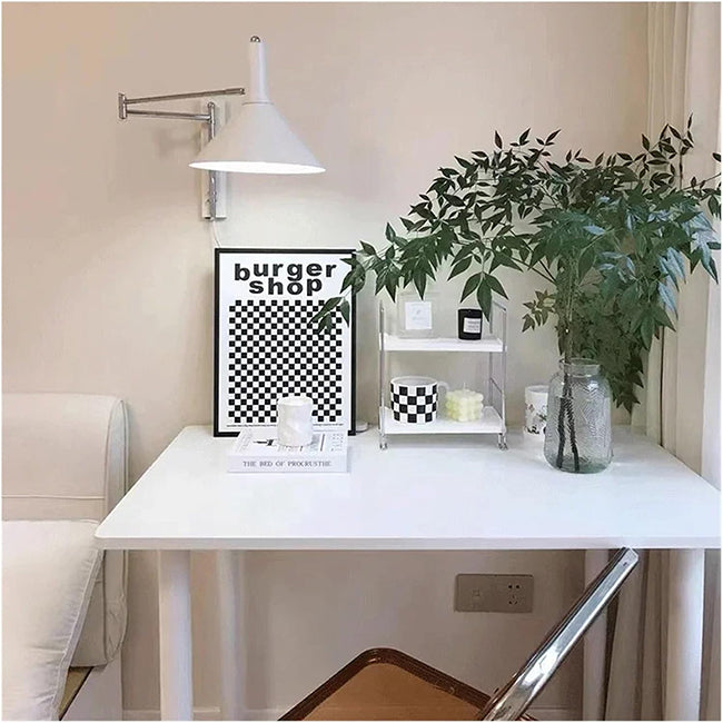 Aplique metal bronce blanco Ø25x50x32 cm - LGAP0133