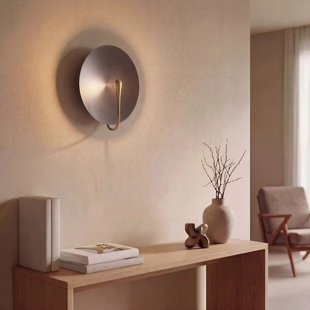 Apliqué metal grafito Ø30 cm LED 5W 3000k - LGAP0140