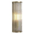 Aplique metal bronce vidrio 12x10x38 cm 1 luz E27 - LGAP0142