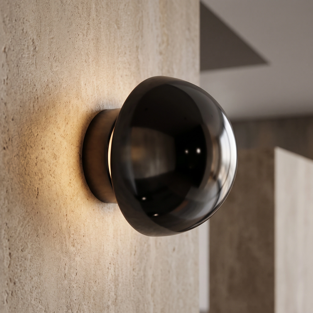 Aplique 8W 3000K metal negro - LGAP0150