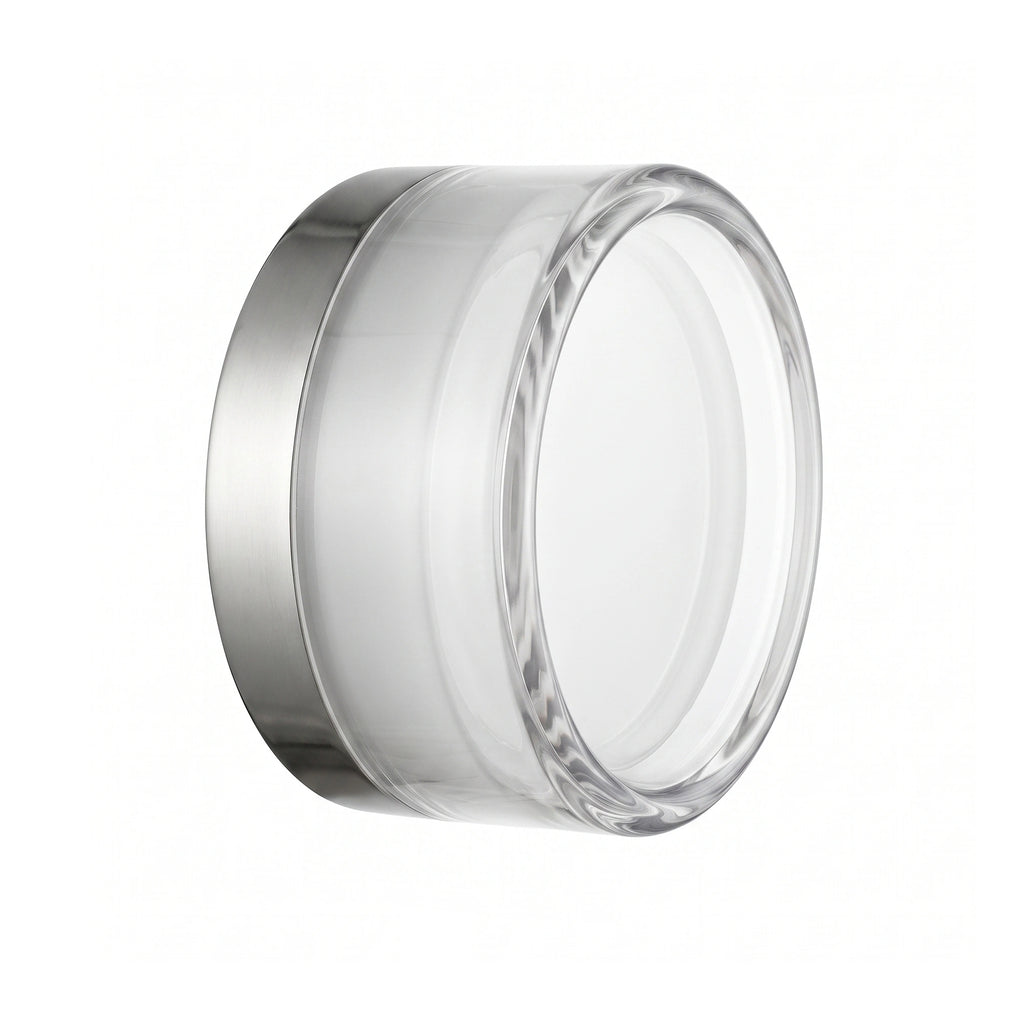 Apliqué acrílico transparente, blanco 13,7x7cm LED 5W - LGAP0155