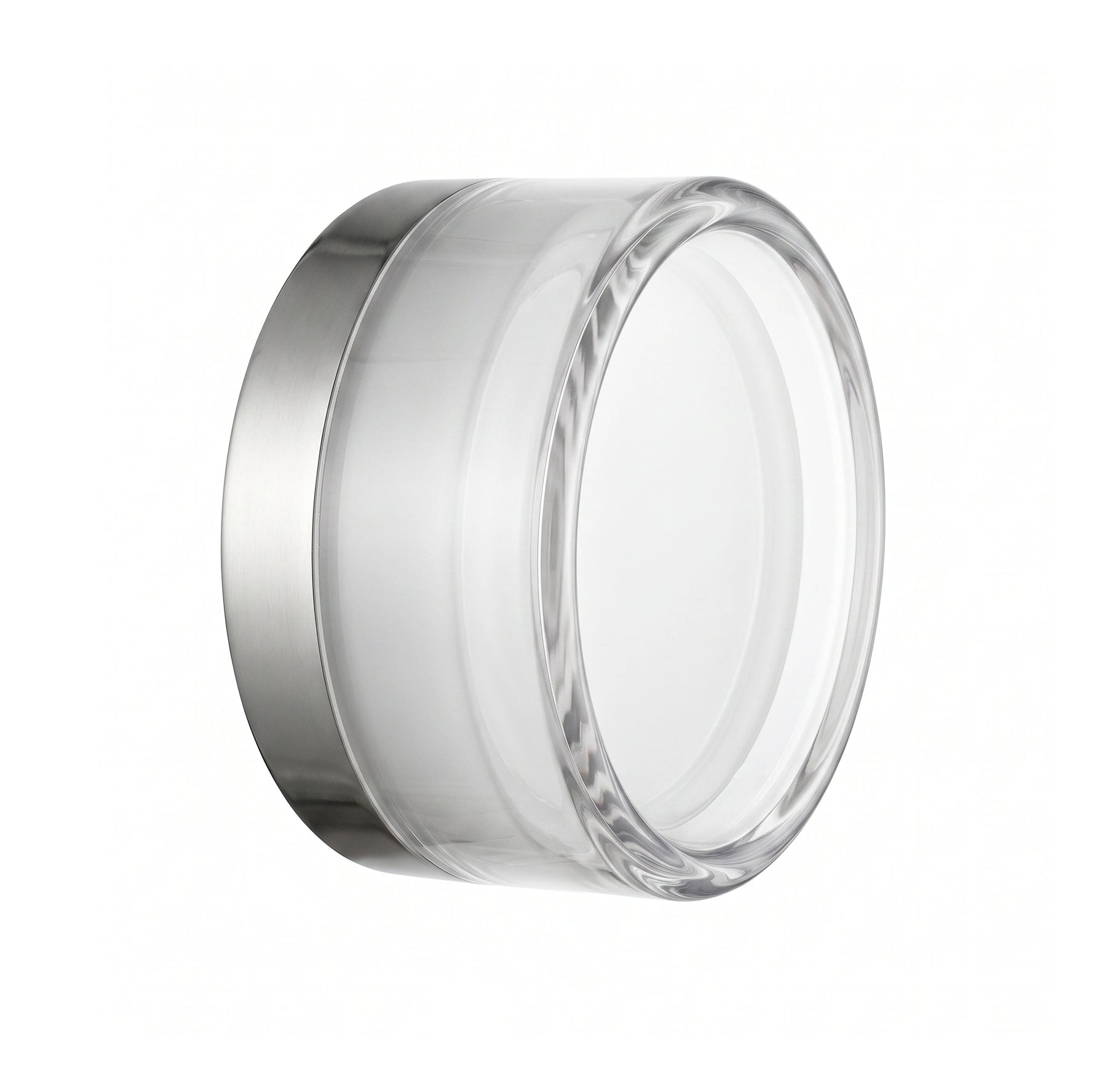 Apliqué acrílico transparente, blanco 13,7x7cm LED 5W - LGAP0155