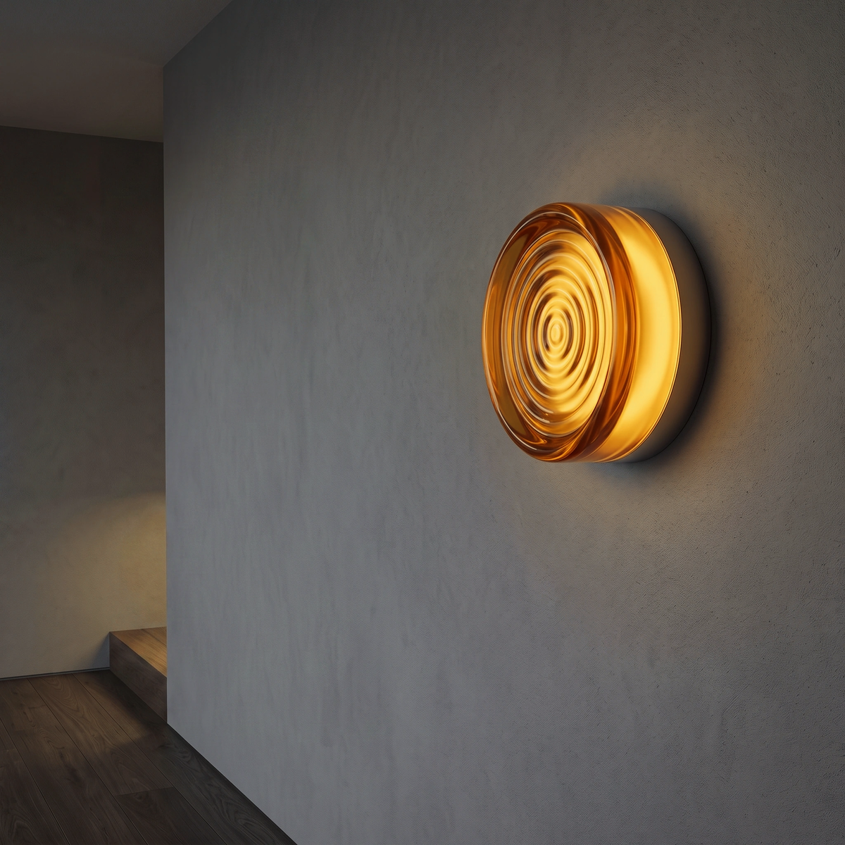 Apliqué acrílico ámbar 13,7x7cm LED 5W - LGAP0156
