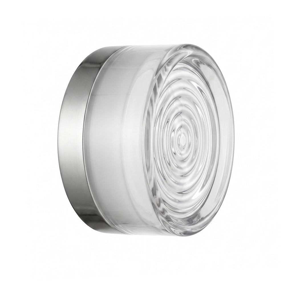 Apliqué acrílico transparente, blanco 13,7x7cm LED 5W - LGAP0158