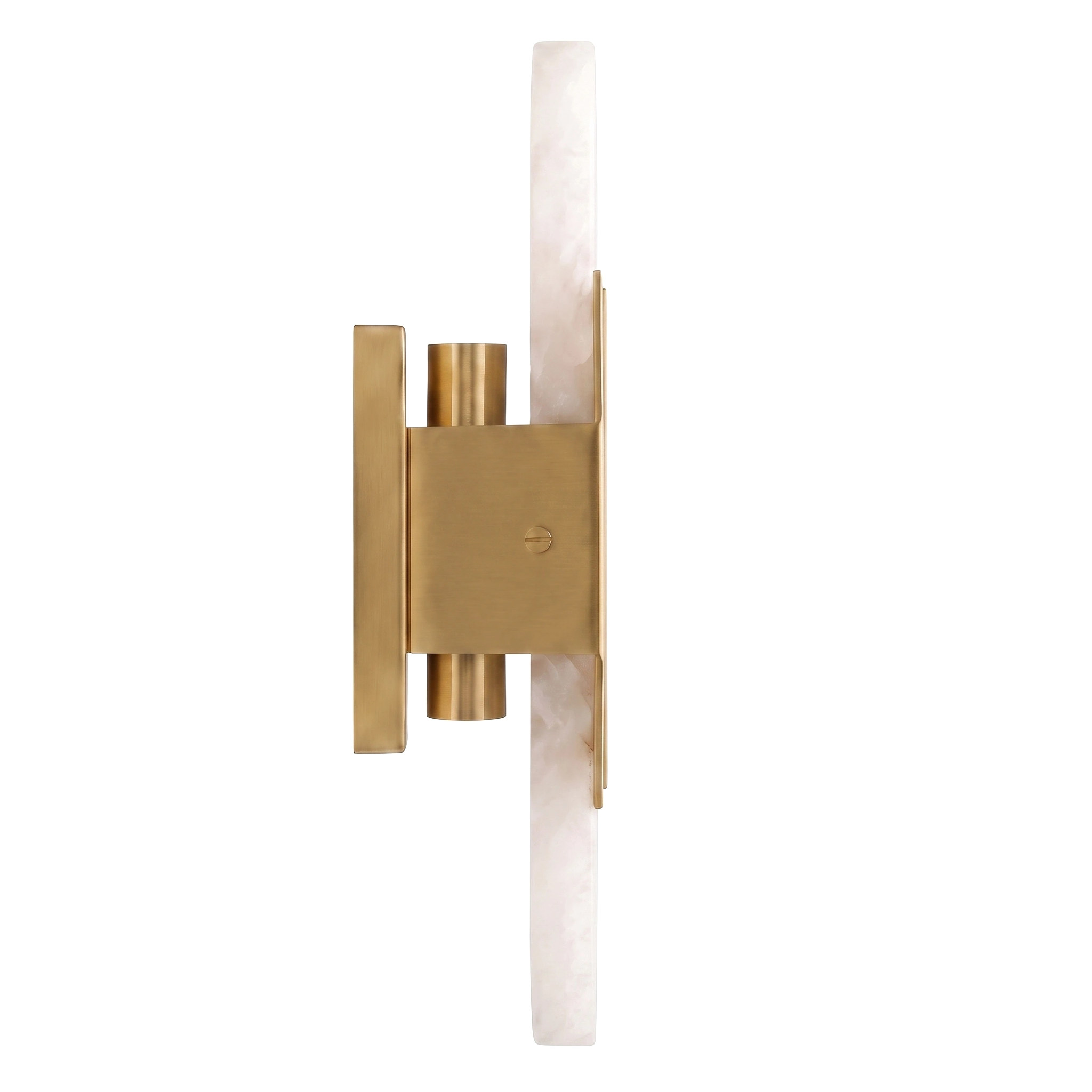 Aplique metal negro alabastro 10x36 cm 2 luces E14 - LGAP0159