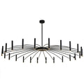 Lámpara colgante metal negro 24 luces G9 - LGLC0112