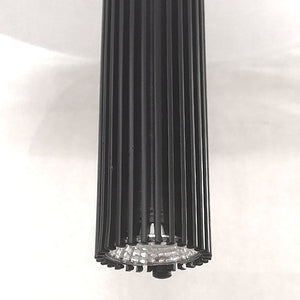 Lámpara colgante PVC blanco metal negro 68 cm 2 luces LED 2x3W