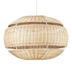 Lámpara colgante ratán natural Ø63x35 cm E27 - LGLC0157