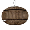 Lámpara colgante ratán café Ø63x35 cm E27 - LGLC0158